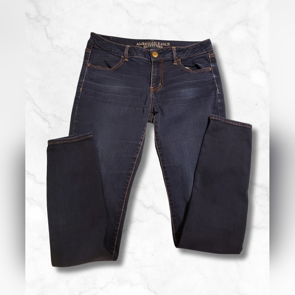 American Eagle Outfitters Jeggings Super Stretch Size 12 Long Jeans - Picture 3 of 6